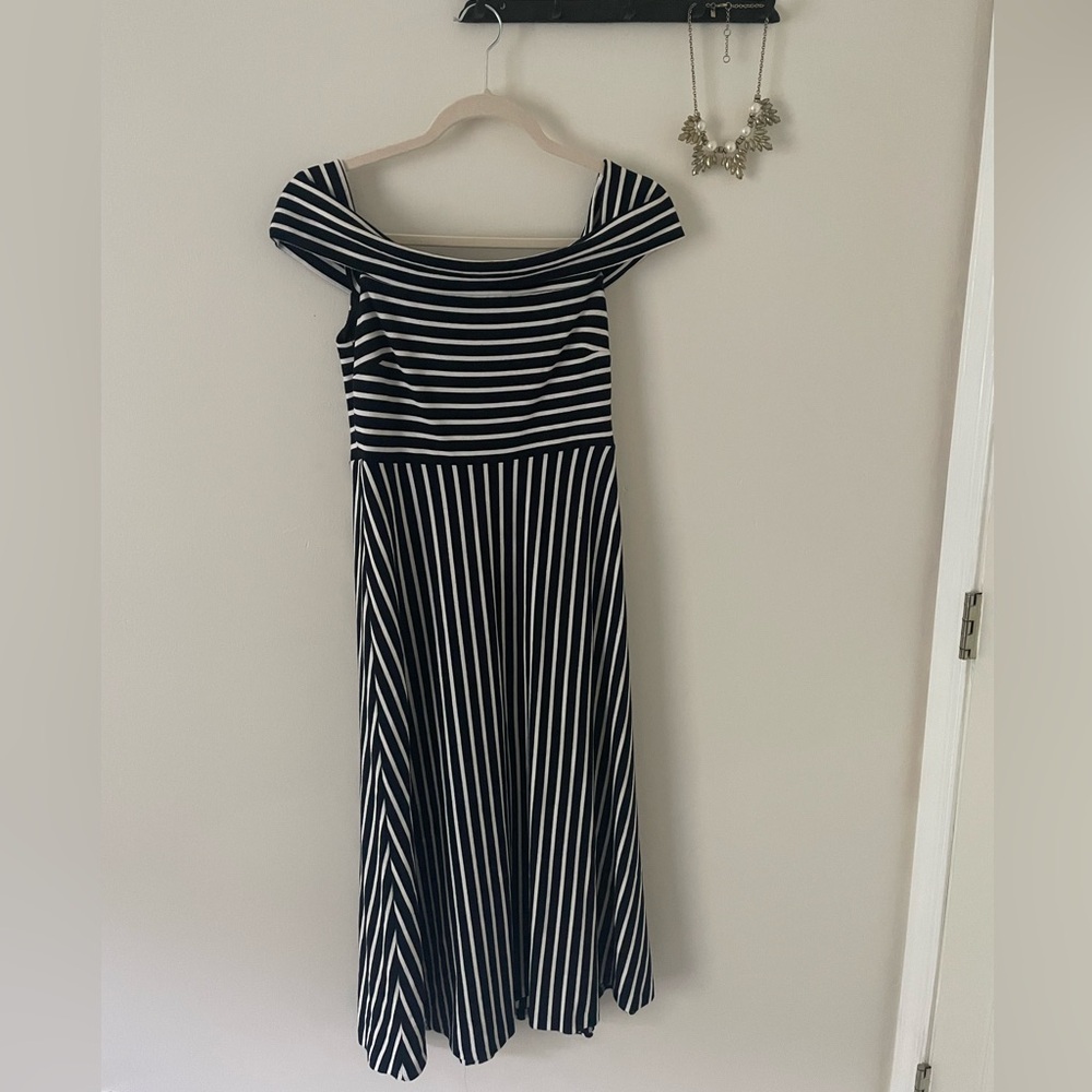 Banana Republic Striped Midi Dress